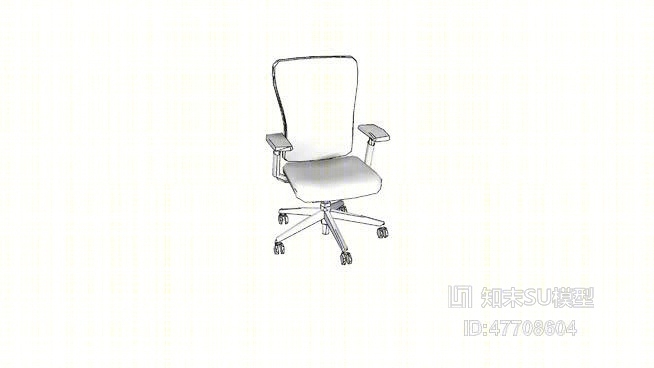 办公椅SU模型下载【ID:47708604】