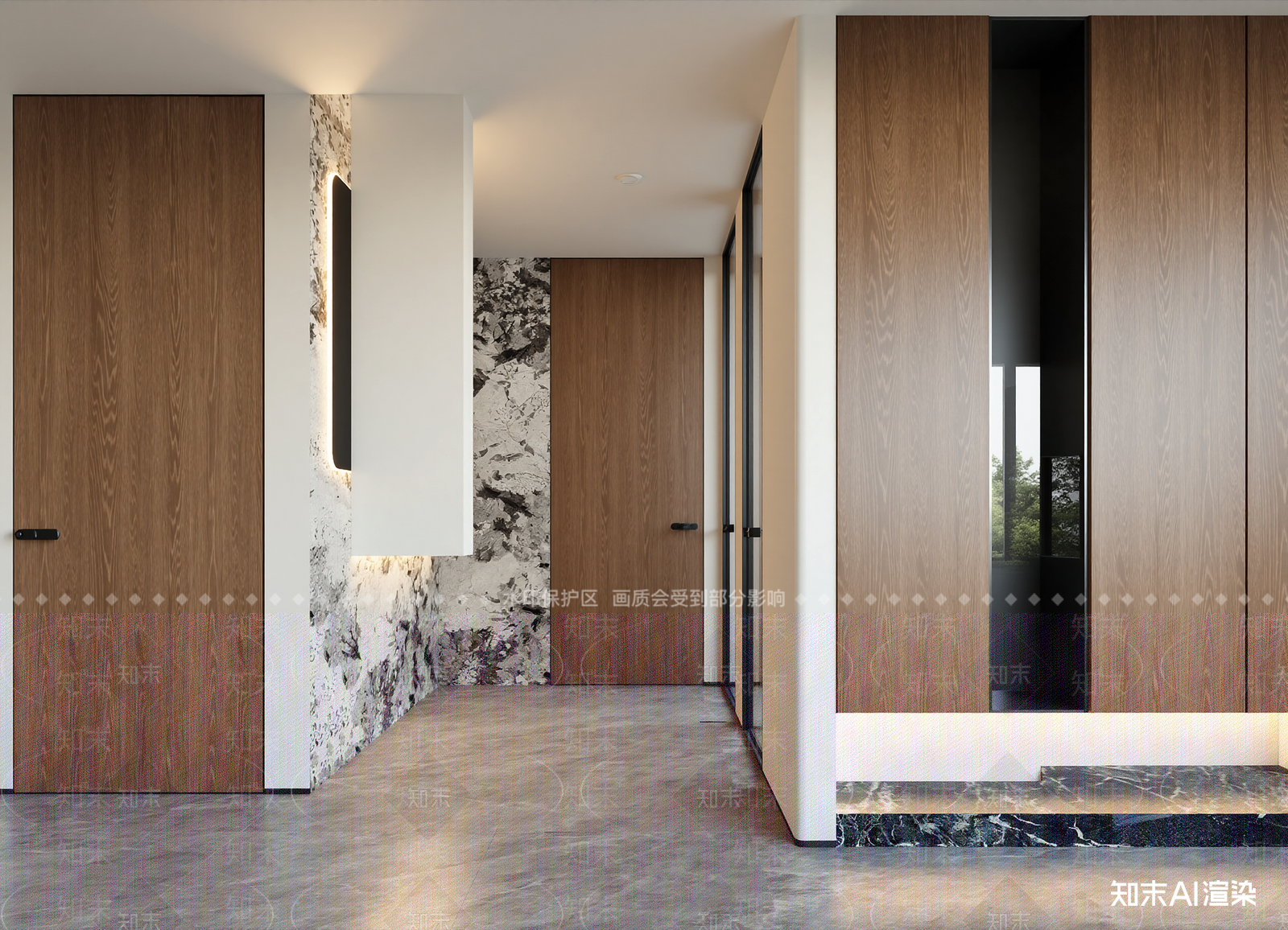 现代走廊3D模型下载【ID:1214975531】