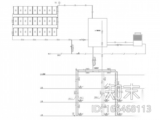 [深圳]幼儿园给排水图纸（太阳能热水系统）施工图下载【ID:166468113】