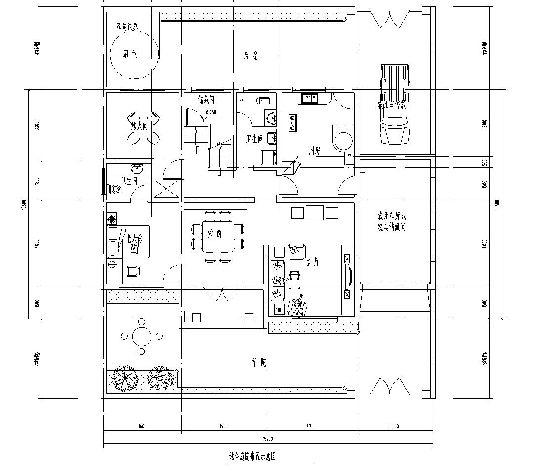 现代农民居别墅建筑方案文本（包含效果图+CAD）施工图下载【ID:167929106】