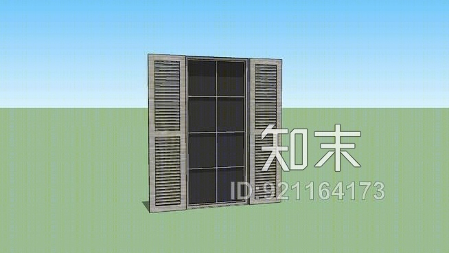 百叶窗SU模型下载【ID:921164173】