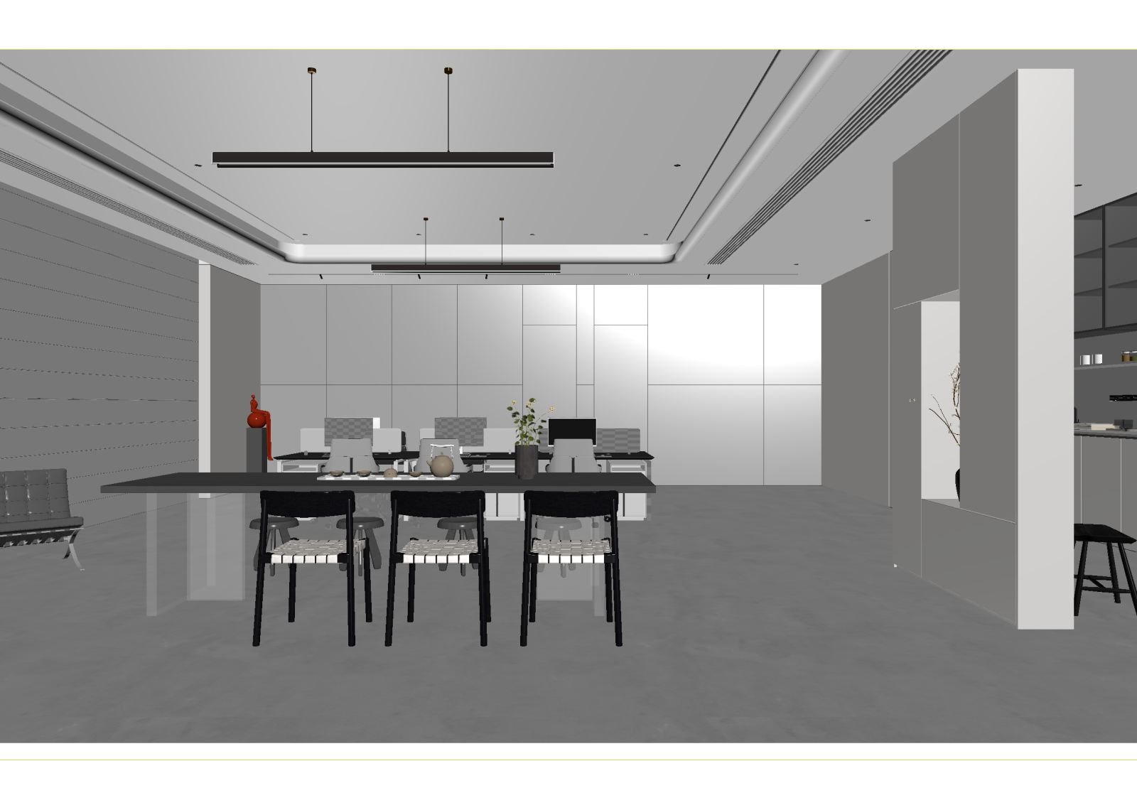 现代办公室3D模型下载【ID:1215168677】