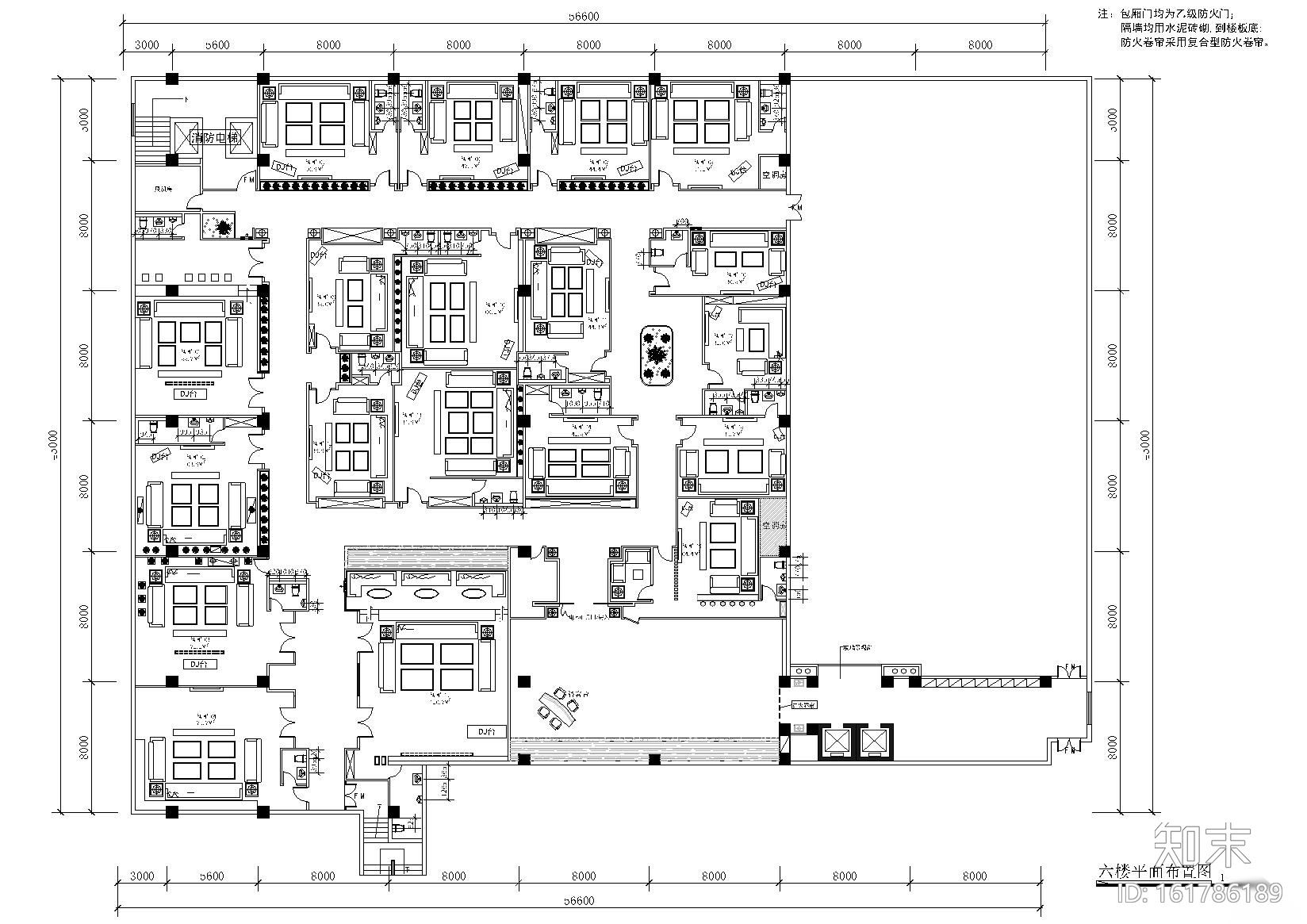 [温州]宝丽金KTV装饰设计项目施工图+效果图施工图下载【ID:161786189】