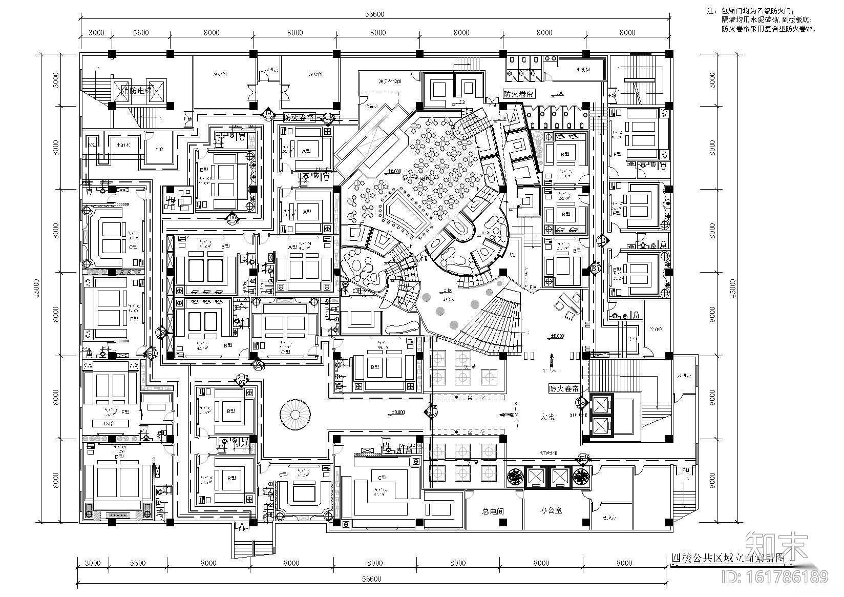 [温州]宝丽金KTV装饰设计项目施工图+效果图施工图下载【ID:161786189】