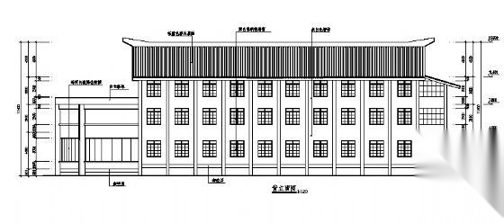 宣传文化中心建筑施工图cad施工图下载【ID:166555100】