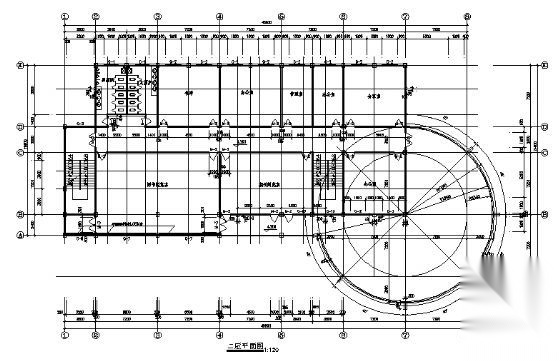 宣传文化中心建筑施工图cad施工图下载【ID:166555100】