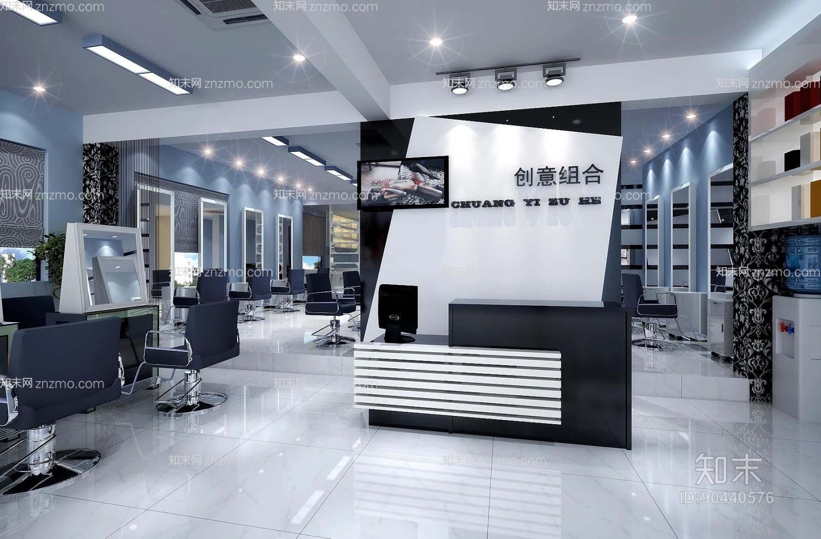 现代理发店3D模型下载【ID:90440576】