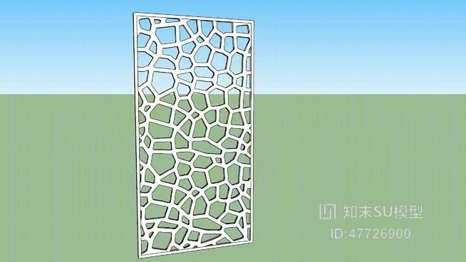 镂花窗SU模型下载【ID:47726900】