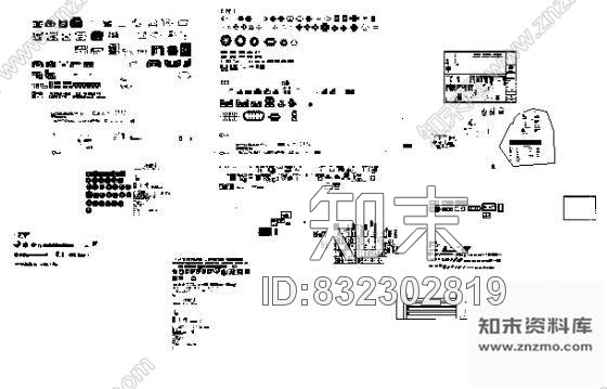 图块/节点一些室内家居CAD图库施工图下载【ID:832302819】