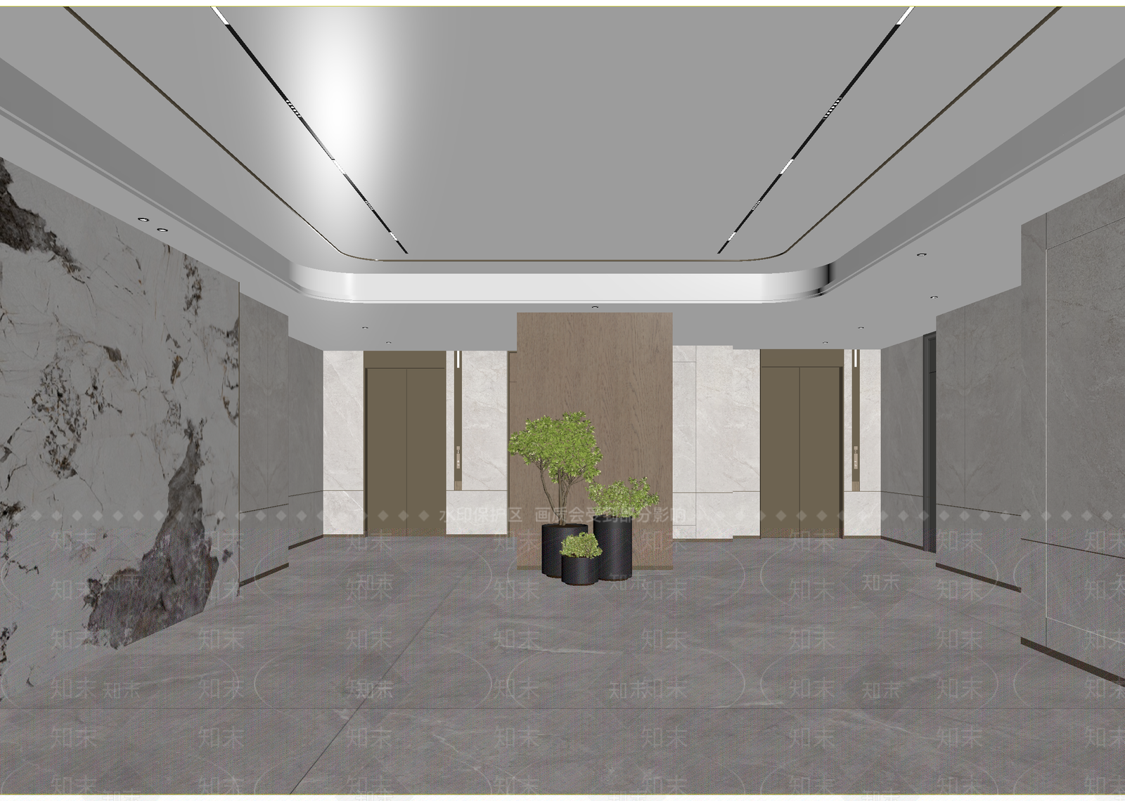 现代酒店大堂3D模型下载【ID:1215166362】