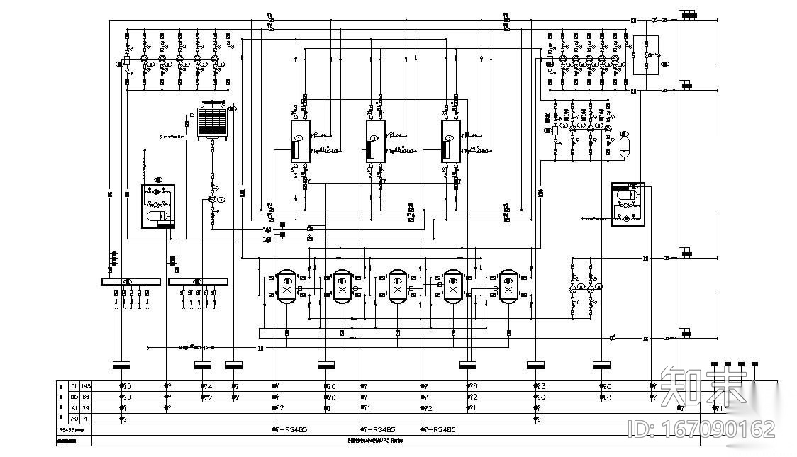 空调自控系统图、监控原理图施工图下载【ID:167090162】