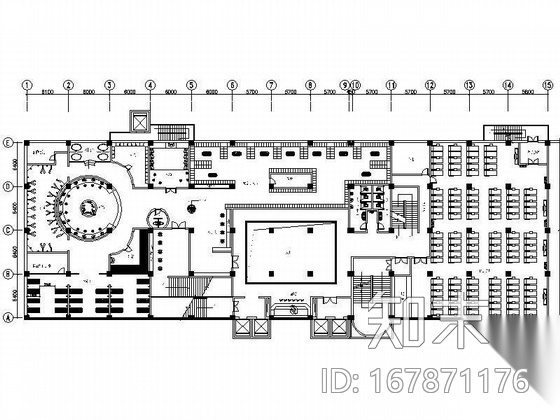 休闲酒店二层装修设计施工图施工图下载【ID:167871176】