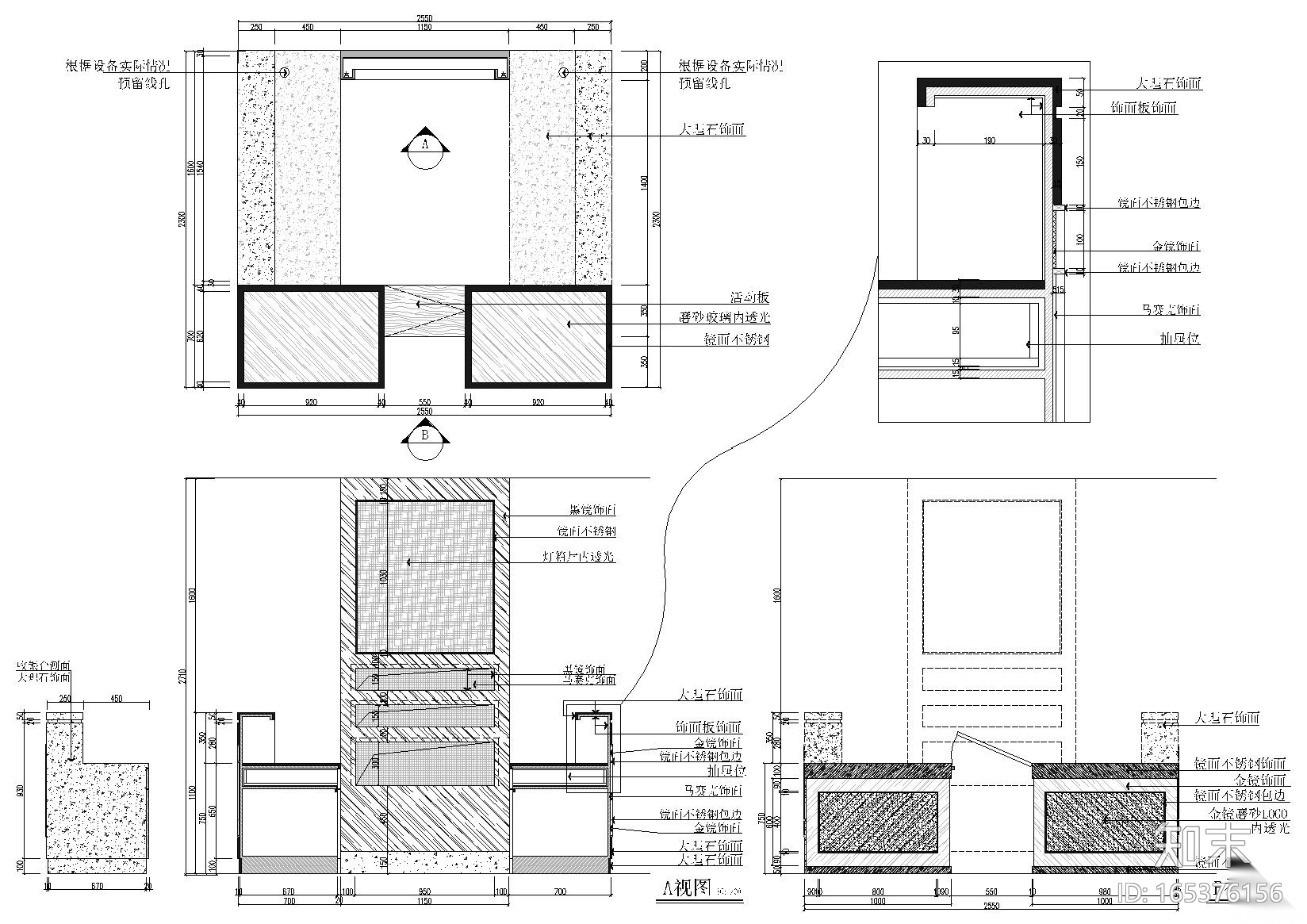 [深圳]欢乐壹佰卡拉OK厅装饰施工图+效果图施工图下载【ID:165376156】