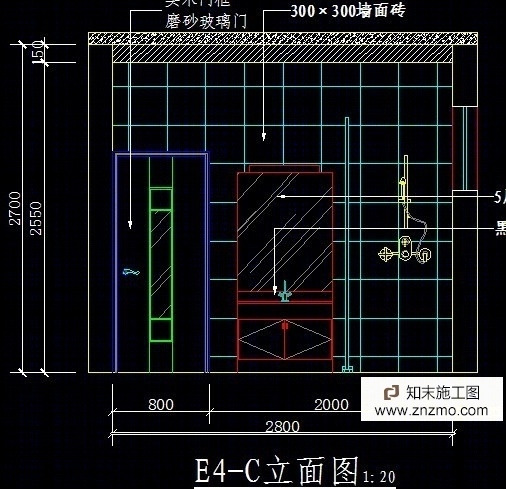 2室2厅施工图cad施工图下载【ID:36938861】