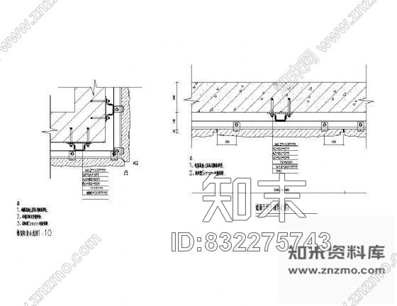 图块/节点干挂石材节点图cad施工图下载【ID:832275743】