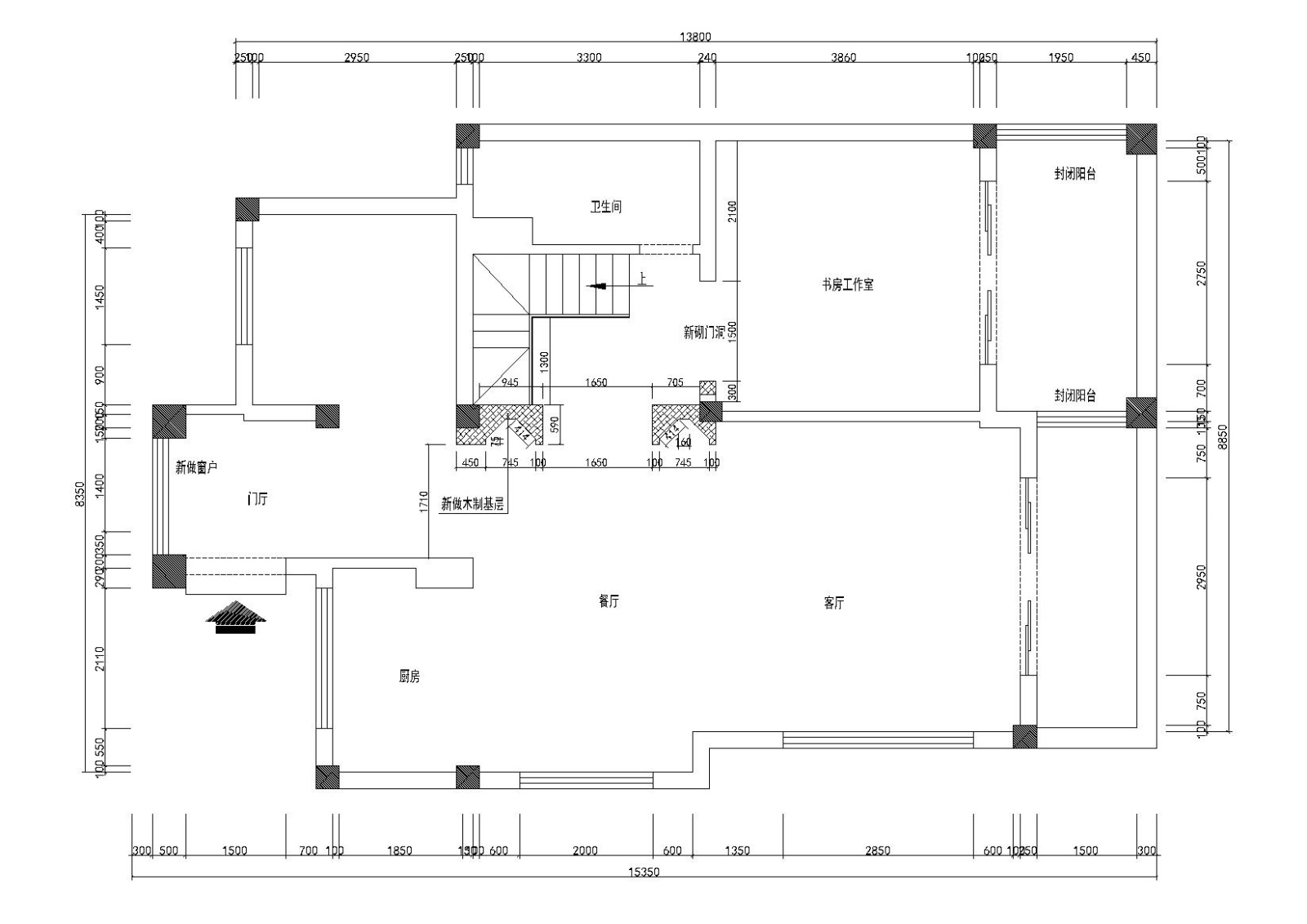 [江苏]-南京碧桂园凤凰岛200㎡住宅施工图施工图下载【ID:160490141】