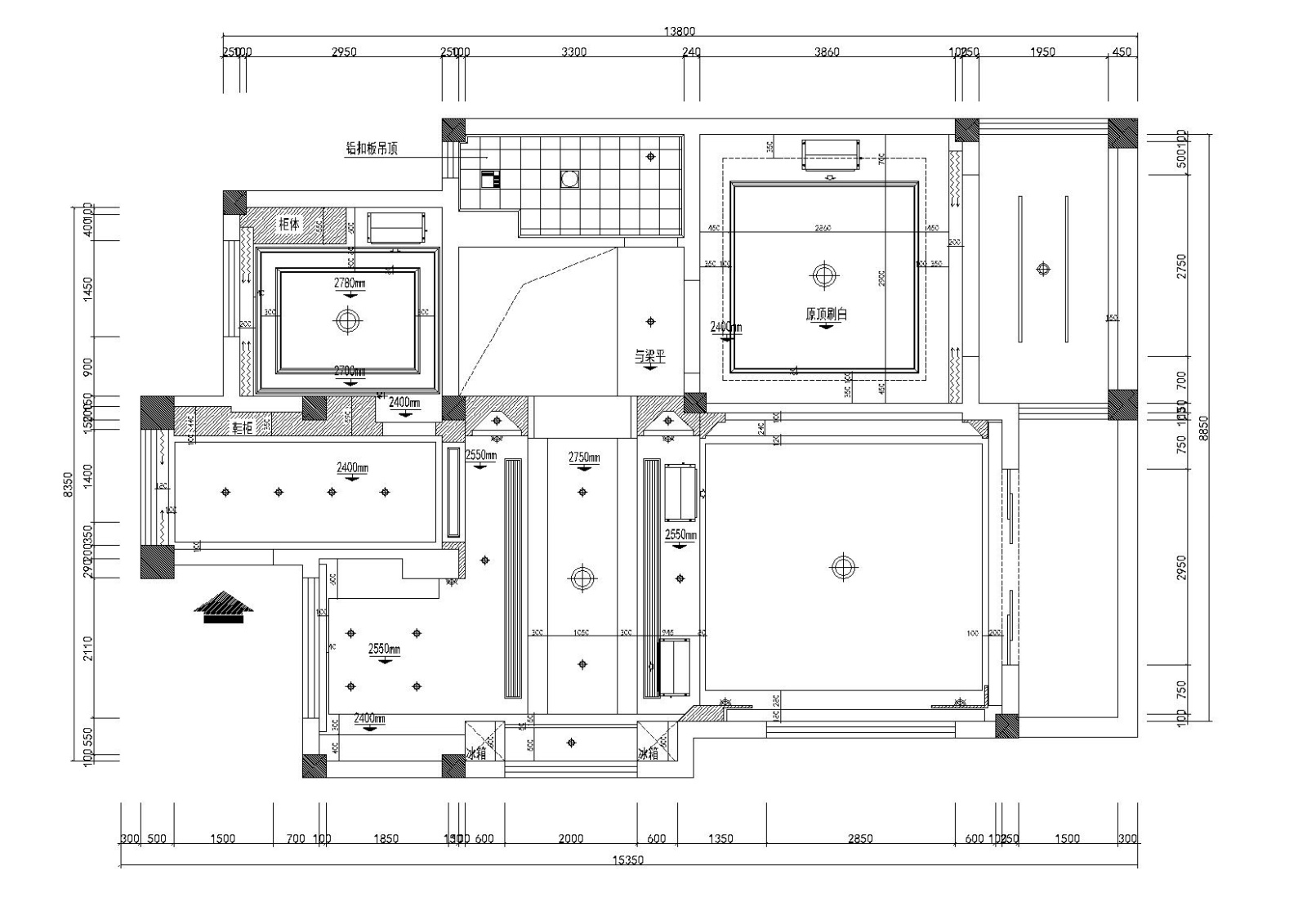 [江苏]-南京碧桂园凤凰岛200㎡住宅施工图施工图下载【ID:160490141】