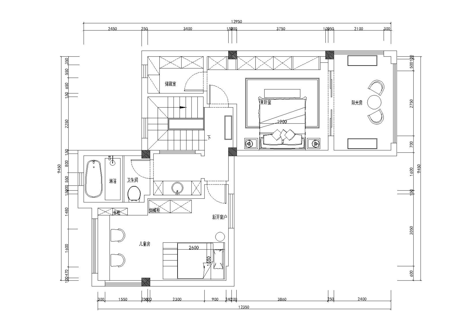 [江苏]-南京碧桂园凤凰岛200㎡住宅施工图施工图下载【ID:160490141】