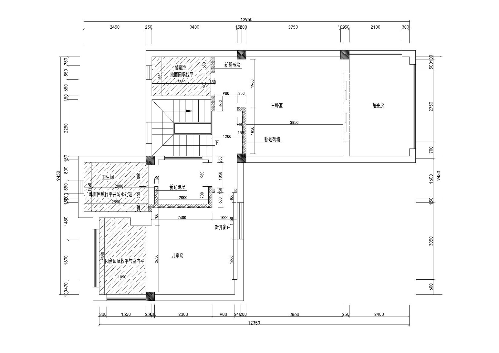 [江苏]-南京碧桂园凤凰岛200㎡住宅施工图施工图下载【ID:160490141】