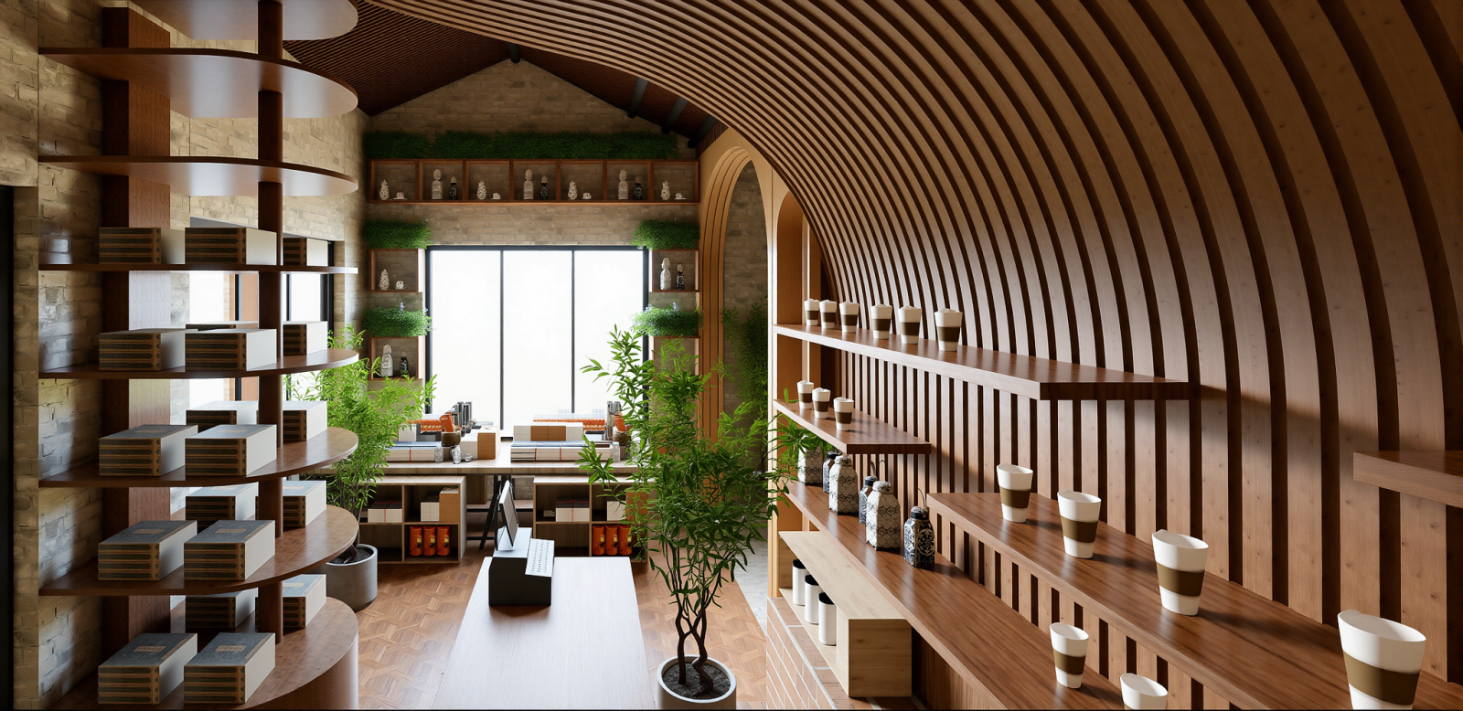 中式咖啡厅SU模型下载【ID:1215209701】