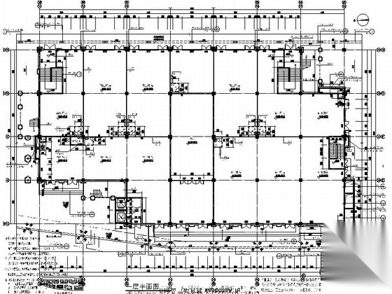 [重庆]某商业广场五层欧式商业建筑施工图（7号楼）cad施工图下载【ID:166804141】