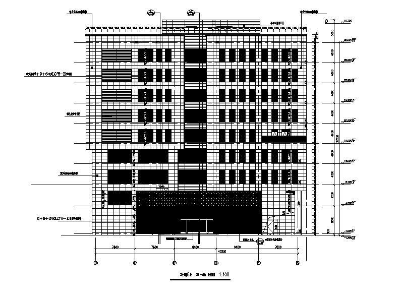 [上海]高层框架结构金融企业办公研发楼建筑施工图施工图下载【ID:151407181】