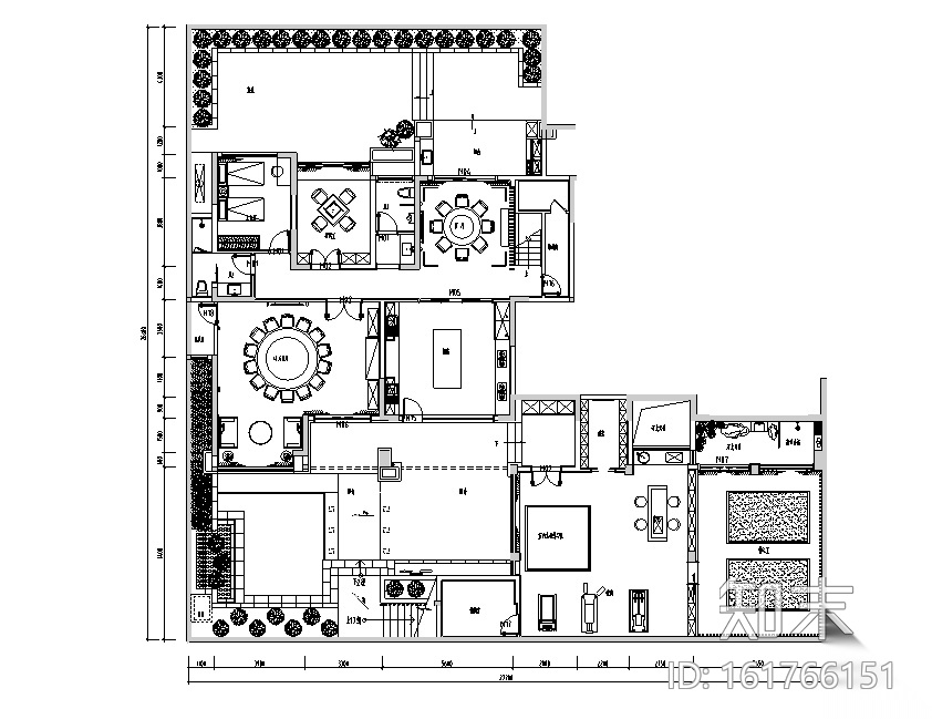 南康刘府别墅设计施工图（附效果图）cad施工图下载【ID:161766151】