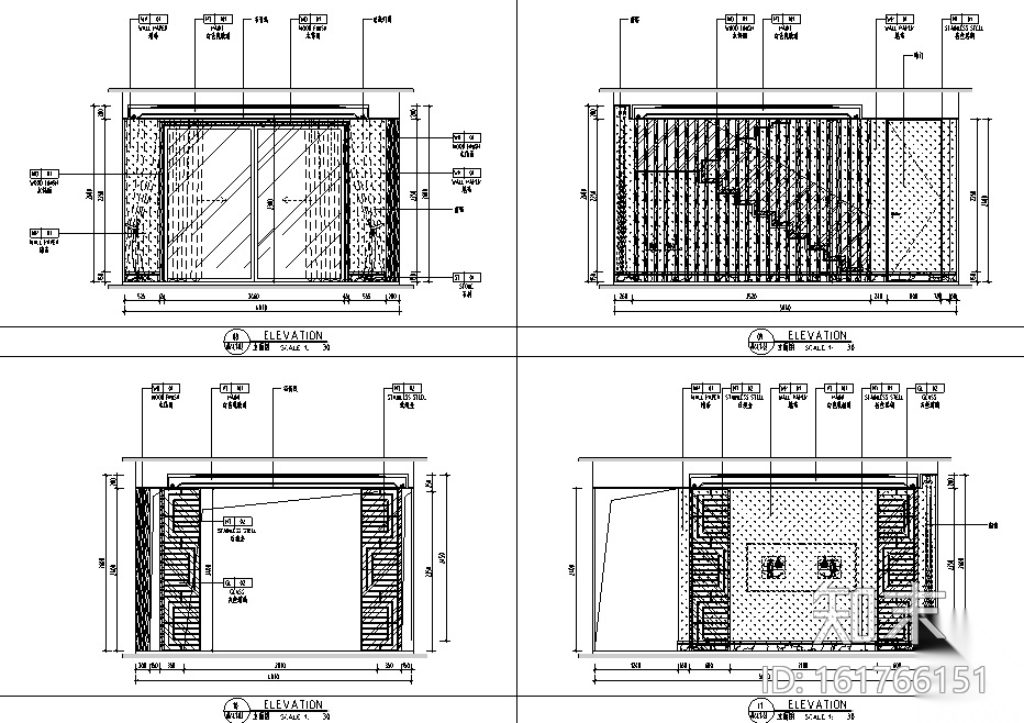 南康刘府别墅设计施工图（附效果图）cad施工图下载【ID:161766151】