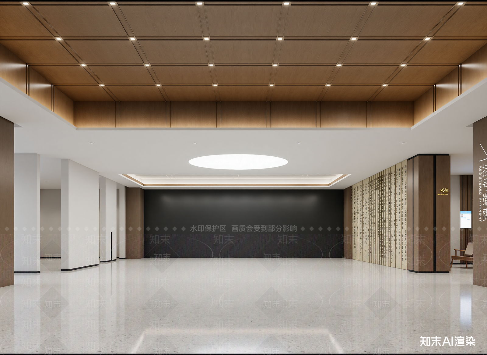 新中式售楼处3D模型下载【ID:1214238609】