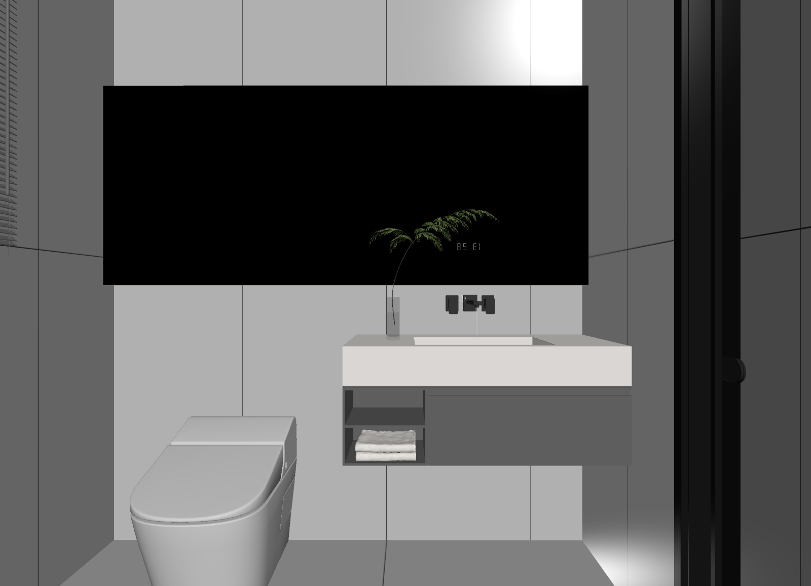 现代卫生间3D模型下载【ID:1214632888】