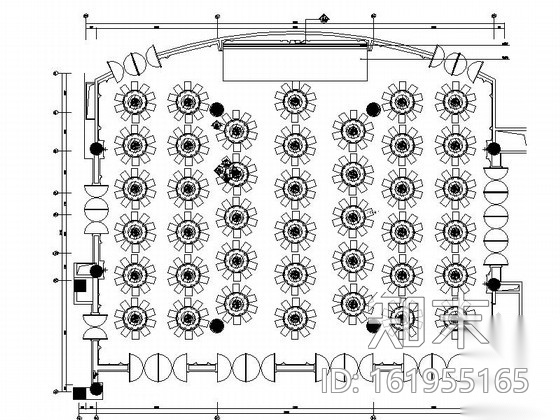 [昆山]五星级商务酒店宴会厅装修施工图（含效果）cad施工图下载【ID:161955165】