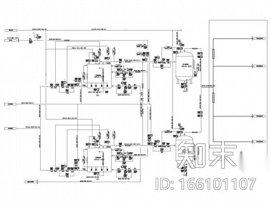 [山东]SCR烟气脱硝改造工程初步设计图纸（含设计计算说...cad施工图下载【ID:166101107】