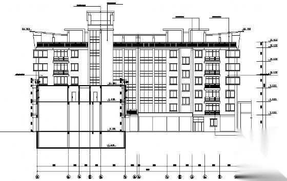 某七层办公楼建筑施工图施工图下载【ID:151432112】