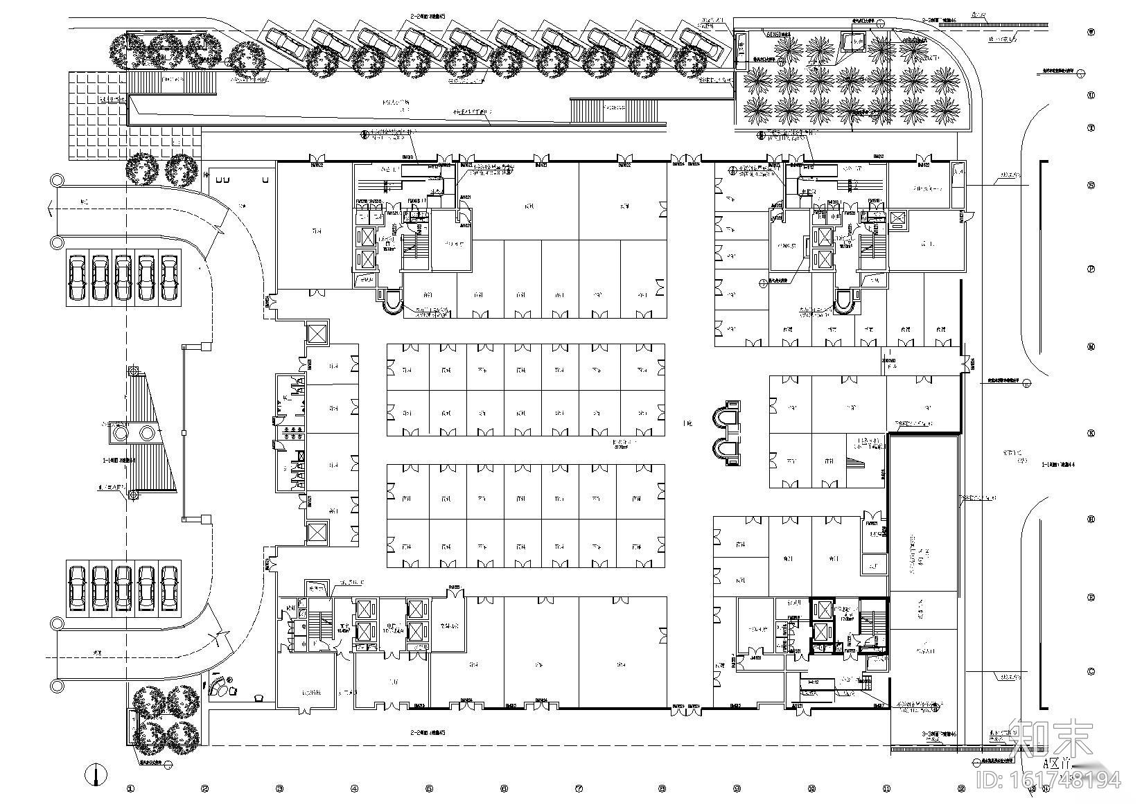 [重庆]申基索菲特酒店公区施工图+效果图施工图下载【ID:161748194】