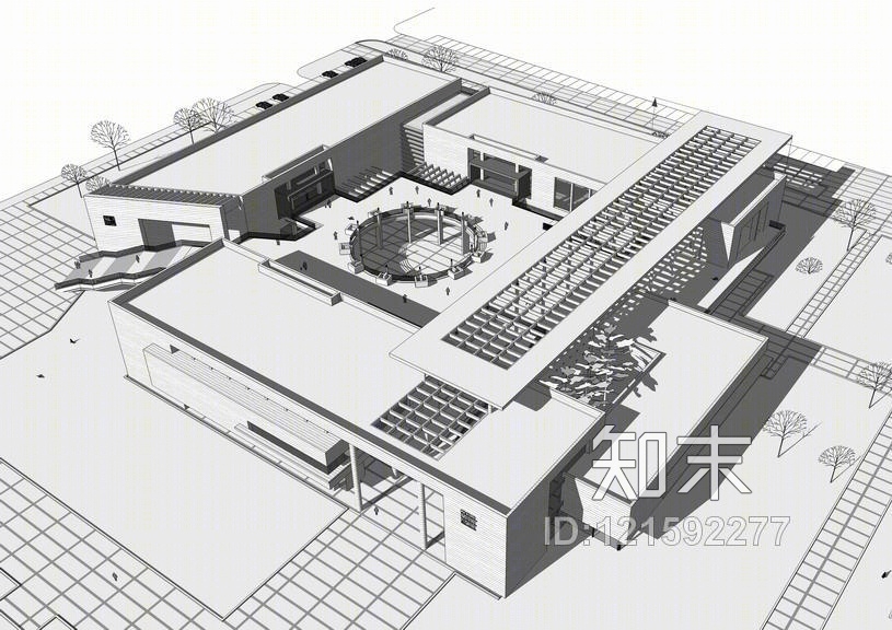 规划馆SU模型下载【ID:121592277】