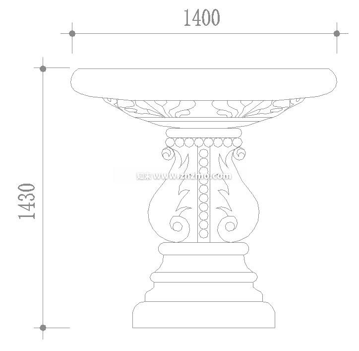 花坛施工图下载【ID:180671146】