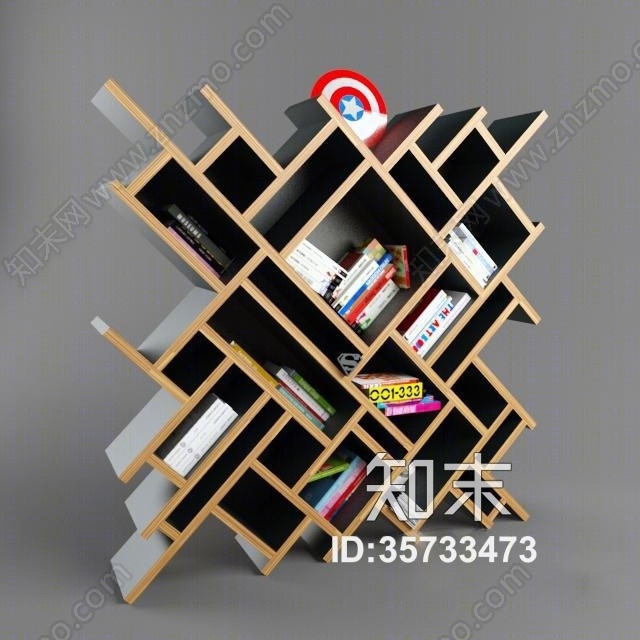 现在书架3D模型下载【ID:35733473】