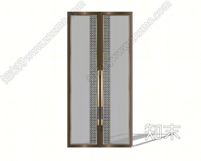 中式双开门SU模型下载【ID:150075166】