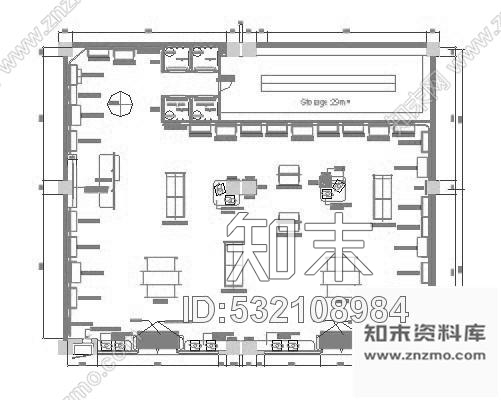 施工图某法国知名国际品牌店铺装修图cad施工图下载【ID:532108984】