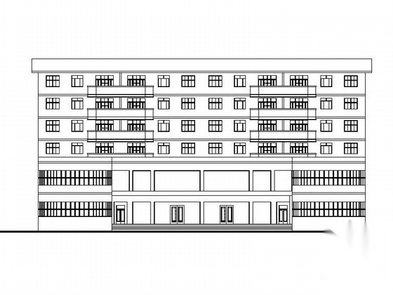 [北京]上地信息产业基地六层商住楼建筑施工图cad施工图下载【ID:166309150】