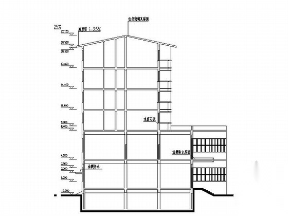 [北京]上地信息产业基地六层商住楼建筑施工图cad施工图下载【ID:166309150】