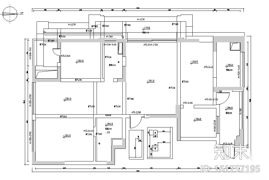 理性与感性|富阳绿城景和园住宅设计施工图（附效果图）施工图下载【ID:161757195】