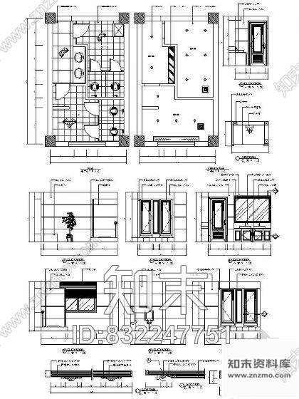 图块/节点洗浴中心公卫详图cad施工图下载【ID:832247751】