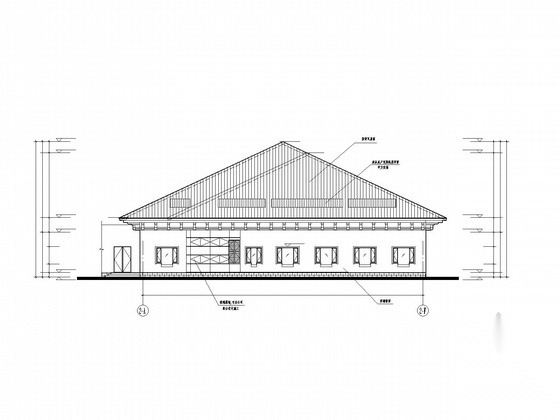 [江西]四层新中式风格宾馆建筑施工图cad施工图下载【ID:167241154】