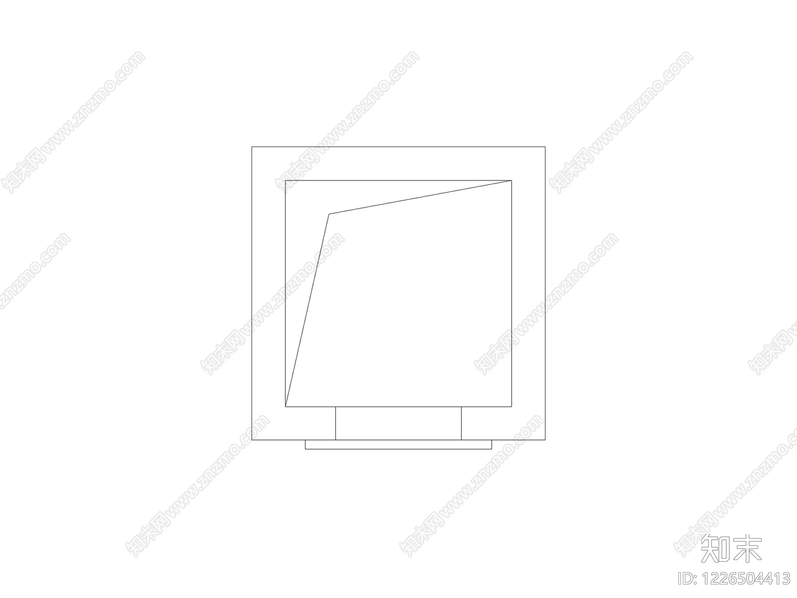 现代,意式窗CAD图纸