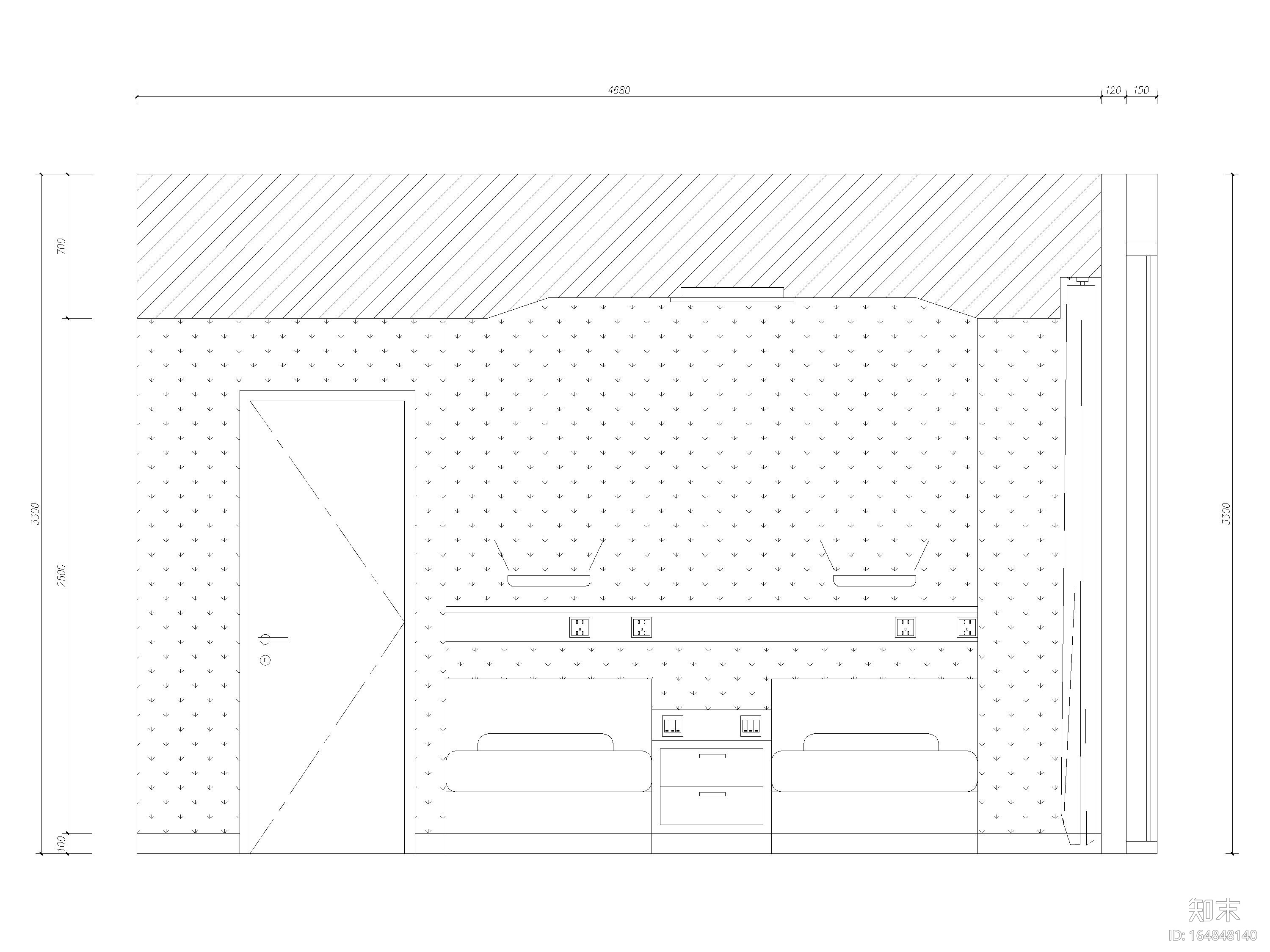 100㎡现代美容院医疗机构设计施工图+SU模型施工图下载【ID:164848140】