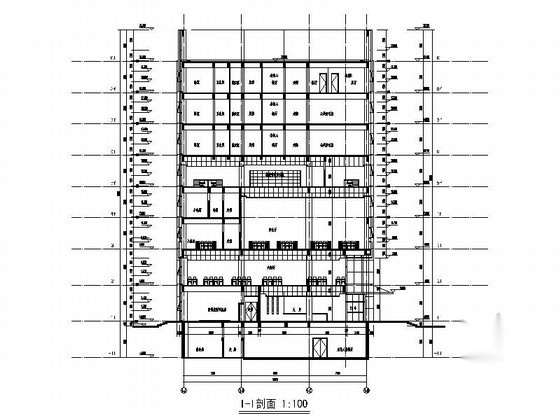 [江苏]某市政八层食堂及附属用房建筑施工图（含效果图）施工图下载【ID:165949134】