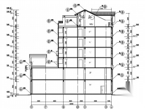 [吉林]6层中式风格高档公寓设计施工图cad施工图下载【ID:166546188】