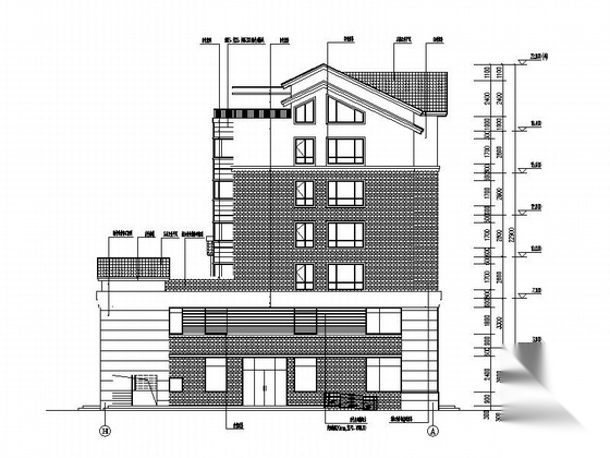 [吉林]6层中式风格高档公寓设计施工图cad施工图下载【ID:166546188】