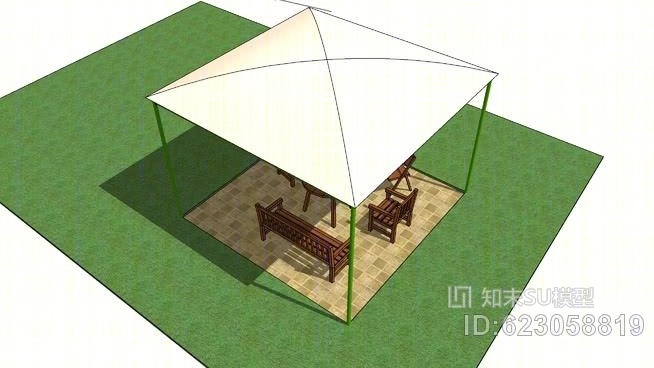 花园家具SU模型下载【ID:623058819】